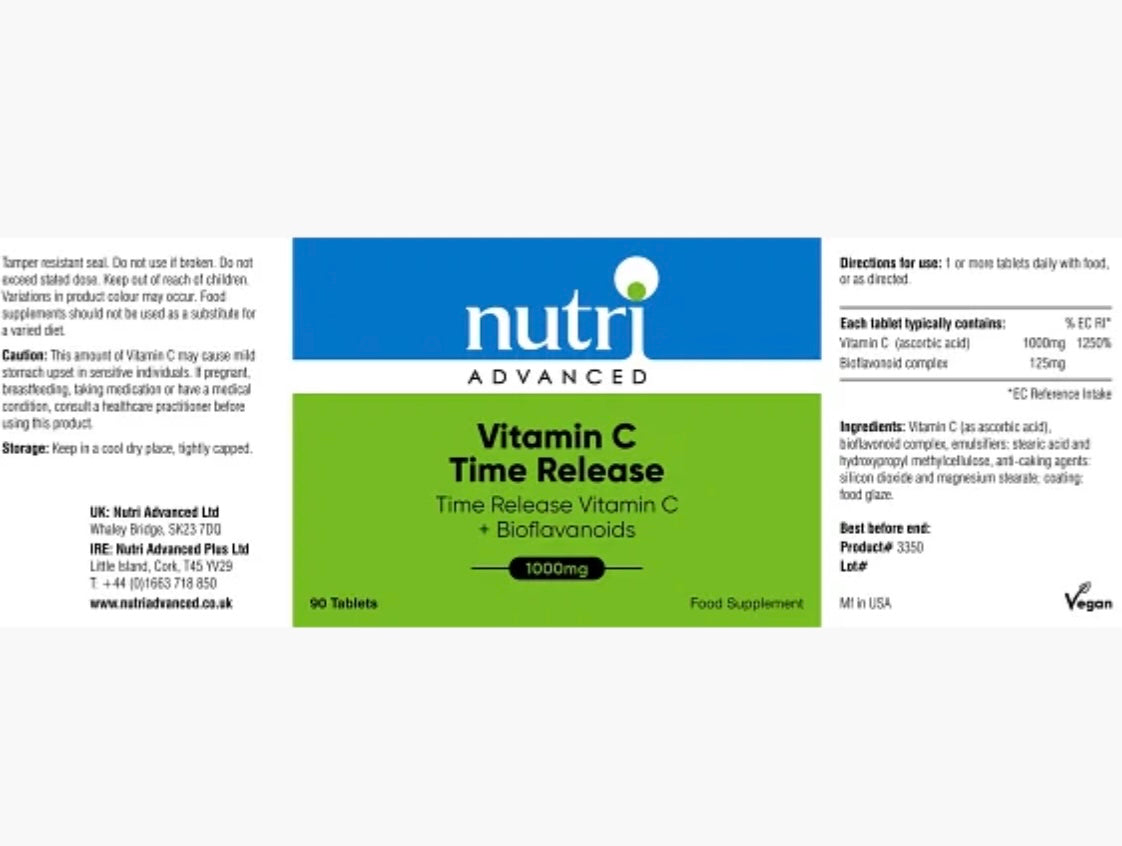 Vitamin C Time Release 90 Tablets - Kaloneu Wellness Clinic